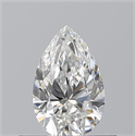 Natural Diamond 0.50 Carats, Pear with  Cut, F Color, VS1 Clarity and Certified by GIA