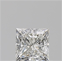 Natural Diamond 0.61 Carats, Princess with  Cut, I Color, VS1 Clarity and Certified by GIA