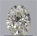 Natural Diamond 0.50 Carats, Oval with  Cut, H Color, IF Clarity and Certified by IGI