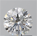 Natural Diamond 0.87 Carats, Round with Excellent Cut, H Color, VS2 Clarity and Certified by GIA