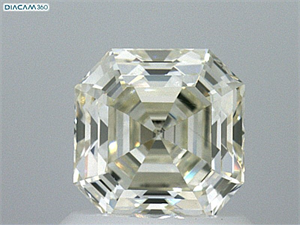 Picture of Natural Diamond 1.09 Carats, Asscher with  Cut, L Color, VVS2 Clarity and Certified by GIA