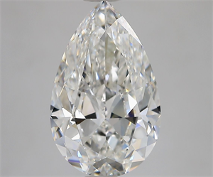 Foto Diamante Natural 3.01 quilates, De pera , Color F, claridad SI1 y certificado GIA de