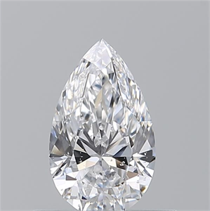 Picture of Natural Diamond 0.55 Carats, Pear with  Cut, D Color, SI2 Clarity and Certified by GIA