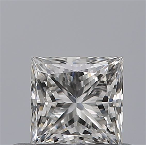 Picture of Natural Diamond 0.43 Carats, Princess with  Cut, F Color, VVS1 Clarity and Certified by GIA