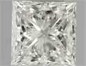 Natural Diamond 0.65 Carats, Princess with  Cut, J Color, VVS1 Clarity and Certified by IGI