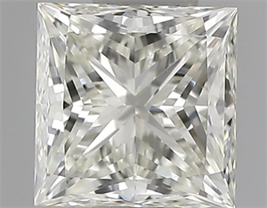 Picture of Natural Diamond 0.65 Carats, Princess with  Cut, J Color, VVS1 Clarity and Certified by IGI