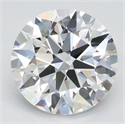 Lab Grown Diamond 2.38 Carats, Round with Ideal Cut, D Color, VVS1 Clarity and Certified by IGI