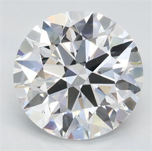 Picture of Lab Grown Diamond 2.38 Carats, Round with Ideal Cut, D Color, VVS1 Clarity and Certified by IGI
