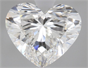 Natural Diamond 1.90 Carats, Heart with  Cut, F Color, VS2 Clarity and Certified by GIA