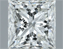 Natural Diamond 1.00 Carats, Princess with  Cut, I Color, VS2 Clarity and Certified by GIA