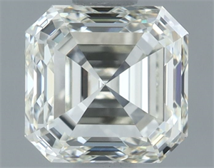 Picture of Natural Diamond 1.02 Carats, Asscher with  Cut, I Color, VVS2 Clarity and Certified by IGI