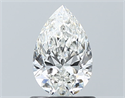 Natural Diamond 0.71 Carats, Pear with  Cut, G Color, IF Clarity and Certified by GIA