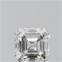 Diamante Natural 0.90 quilates, Asscher , Color I, claridad VVS2 y certificado GIA