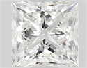 Natural Diamond 0.60 Carats, Princess with  Cut, E Color, VS2 Clarity and Certified by GIA