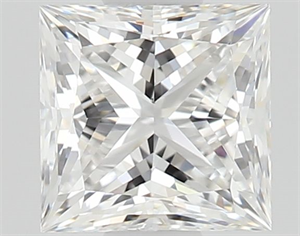 Picture of Natural Diamond 0.60 Carats, Princess with  Cut, E Color, VS2 Clarity and Certified by GIA