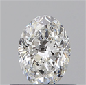 Natural Diamond 0.50 Carats, Oval with  Cut, E Color, VS2 Clarity and Certified by GIA
