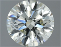 Natural Diamond 1.08 Carats, Round with Excellent Cut, K Color, VVS2 Clarity and Certified by IGI