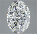Natural Diamond 3.02 Carats, Oval with  Cut, F Color, SI1 Clarity and Certified by GIA