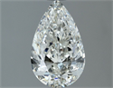 Natural Diamond 1.00 Carats, Pear with  Cut, H Color, VS1 Clarity and Certified by IGI