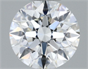 Diamante Natural 0.56 quilates, Redondo , Color I, claridad VVS1 y certificado GIA