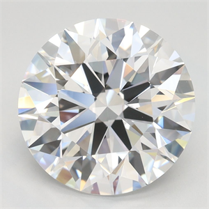 Picture of Lab Grown Diamond 4.04 Carats, Round with Excellent Cut, D Color, VVS2 Clarity and Certified by GIA