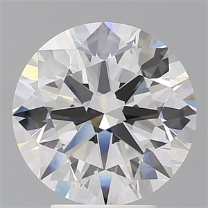 Picture of Lab Grown Diamond 4.10 Carats, Round with Ideal Cut, E Color, VVS2 Clarity and Certified by IGI