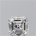 Natural Diamond 1.01 Carats, Asscher with  Cut, F Color, VVS2 Clarity and Certified by GIA