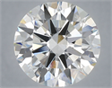 Lab Grown Diamond 6.03 Carats, Round with Excellent Cut, G Color, VVS2 Clarity and Certified by IGI