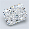 Diamante Natural 4.01 quilates, Radiante , Color D, claridad VS2 y certificado GIA
