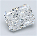 Natural Diamond 4.01 Carats, Radiant with  Cut, D Color, VS2 Clarity and Certified by GIA