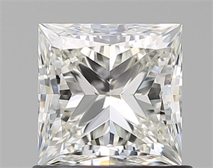 Picture of Natural Diamond 1.01 Carats, Princess with  Cut, J Color, VS1 Clarity and Certified by GIA