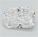 Lab Grown Diamond 1.06 Carats, Radiant with  Cut, D Color, VVS2 Clarity and Certified by IGI