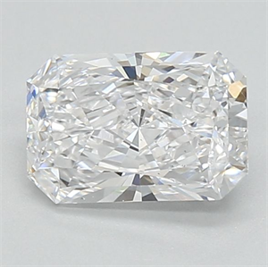 Picture of Lab Grown Diamond 1.06 Carats, Radiant with  Cut, D Color, VVS2 Clarity and Certified by IGI