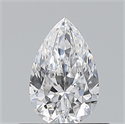 Natural Diamond 0.50 Carats, Pear with  Cut, D Color, IF Clarity and Certified by GIA