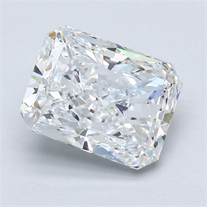 Picture of Natural Diamond 2.20 Carats, Radiant with  Cut, D Color, VVS2 Clarity and Certified by GIA