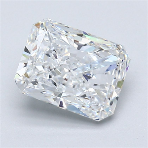 Picture of Natural Diamond 2.20 Carats, Radiant with  Cut, D Color, VVS2 Clarity and Certified by GIA