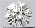 Natural Diamond 0.41 Carats, Round with Excellent Cut, J Color, VVS1 Clarity and Certified by GIA