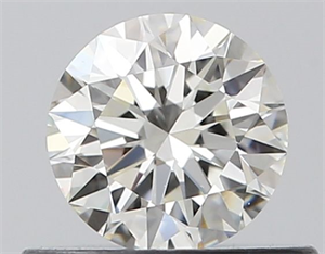 Picture of Natural Diamond 0.41 Carats, Round with Excellent Cut, J Color, VVS1 Clarity and Certified by GIA