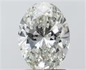 Natural Diamond 1.50 Carats, Oval with  Cut, I Color, VS1 Clarity and Certified by IGI