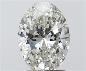 Picture of Natural Diamond 1.50 Carats, Oval with  Cut, I Color, VS1 Clarity and Certified by IGI
