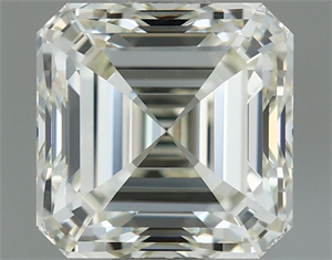 Picture of Natural Diamond 1.01 Carats, Asscher with  Cut, J Color, VVS2 Clarity and Certified by IGI