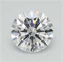 Lab Grown Diamond 1.06 Carats, Round with Ideal Cut, D Color, VVS1 Clarity and Certified by IGI