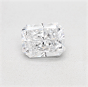 Natural Diamond 2.50 Carats, Radiant with  Cut, D Color, SI1 Clarity and Certified by GIA