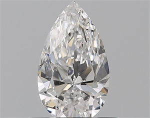 Picture of Natural Diamond 0.51 Carats, Pear with  Cut, E Color, SI2 Clarity and Certified by GIA