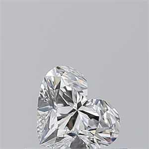Picture of Natural Diamond 0.50 Carats, Heart with  Cut, F Color, SI1 Clarity and Certified by GIA