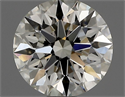 Natural Diamond 0.74 Carats, Round with Excellent Cut, I Color, VVS2 Clarity and Certified by IGI