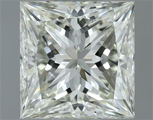 Picture of Natural Diamond 1.02 Carats, Princess with  Cut, J Color, VVS2 Clarity and Certified by IGI