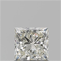 Natural Diamond 1.01 Carats, Princess with  Cut, I Color, IF Clarity and Certified by IGI
