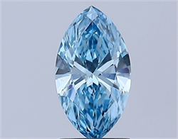 Picture of Lab Grown Diamond 1.21 Carats, Marquise with  Cut, Fancy Vivid Blue Color, VS1 Clarity and Certified by IGI