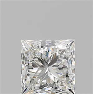 Picture of Natural Diamond 0.93 Carats, Princess with  Cut, I Color, VVS2 Clarity and Certified by GIA